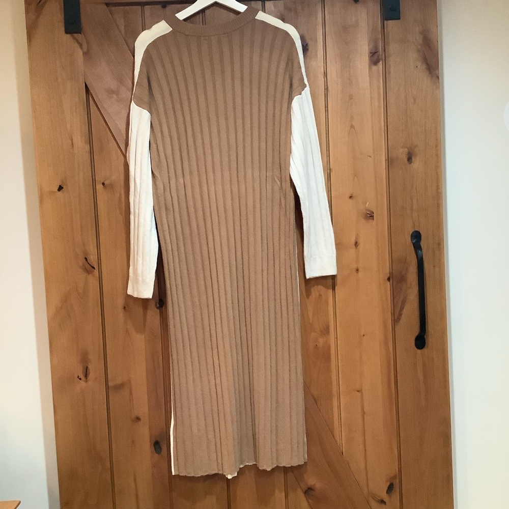 New Madewell (Re)sourced ribbed sweater dress - Picture 9 of 10